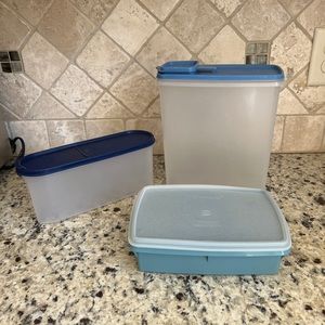 3 Retro Vintage Tupperware Containers